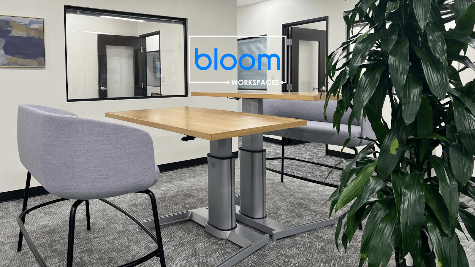 Standing Desk at Bloom Workspaces